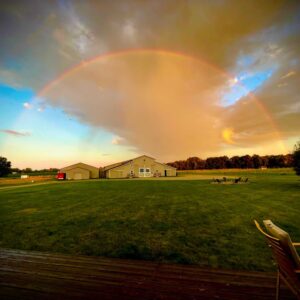 Rainbow over Faith Family Farm